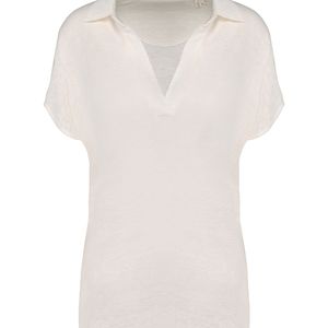 Ladies’ linen polo shirt, miniatyr 2